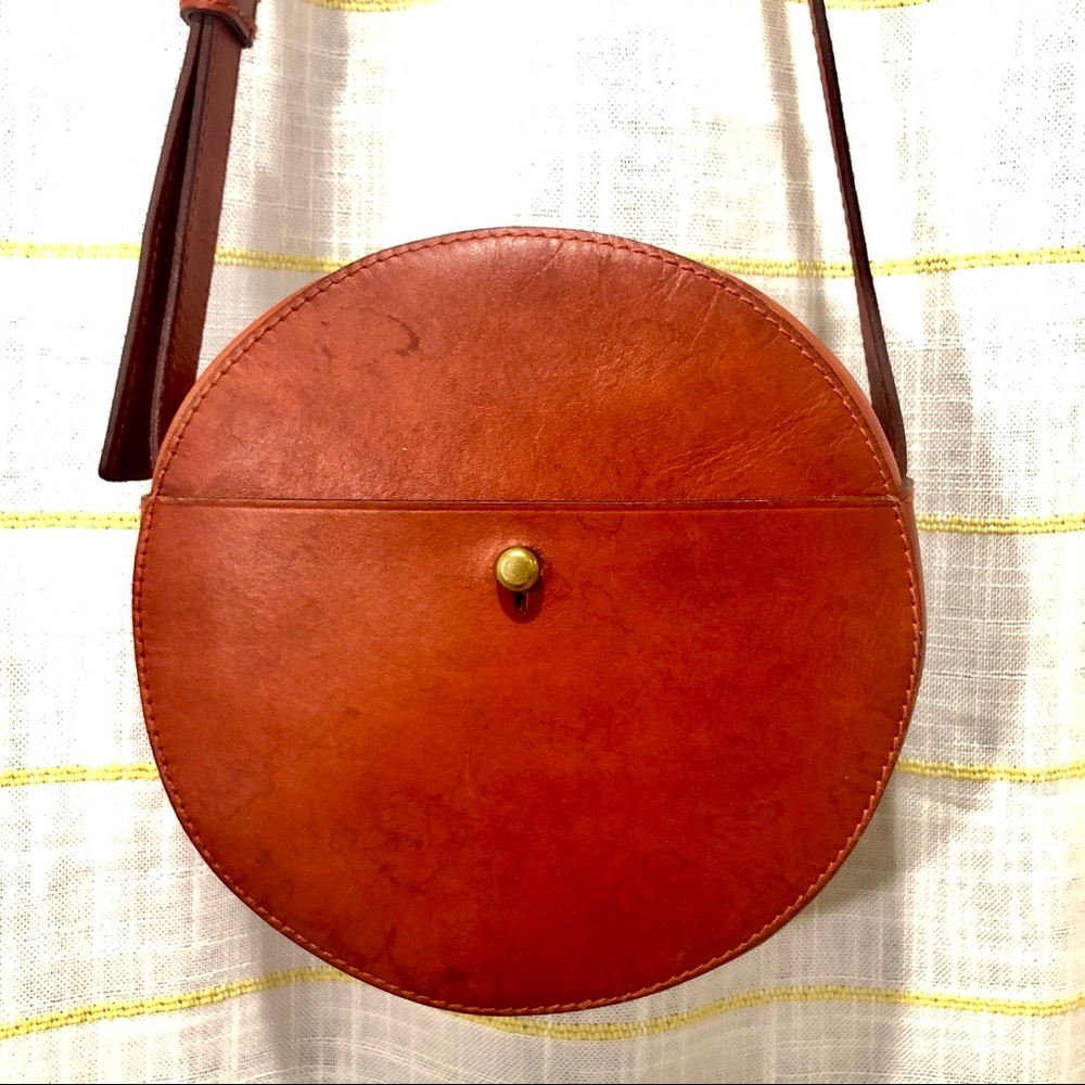 Madewell circle crossbody leather bag